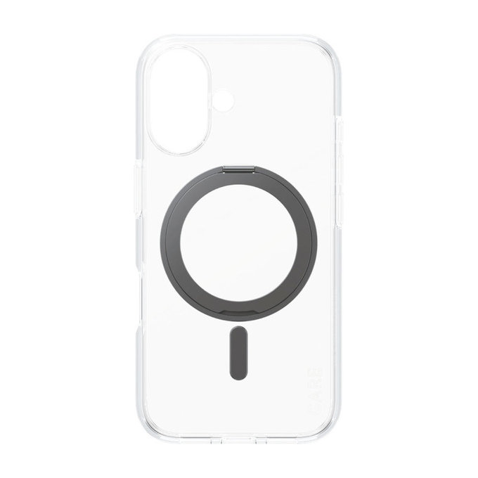 Ovitek Kickstand z MagSafe za iPhone 16, Črna, CARE
