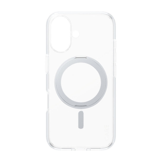 Ovitek Kickstand z MagSafe za iPhone 16, Srebrna, CARE
