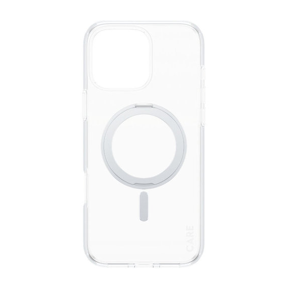 Ovitek Kickstand z MagSafe za iPhone 16 Pro Max, Srebrna, CARE