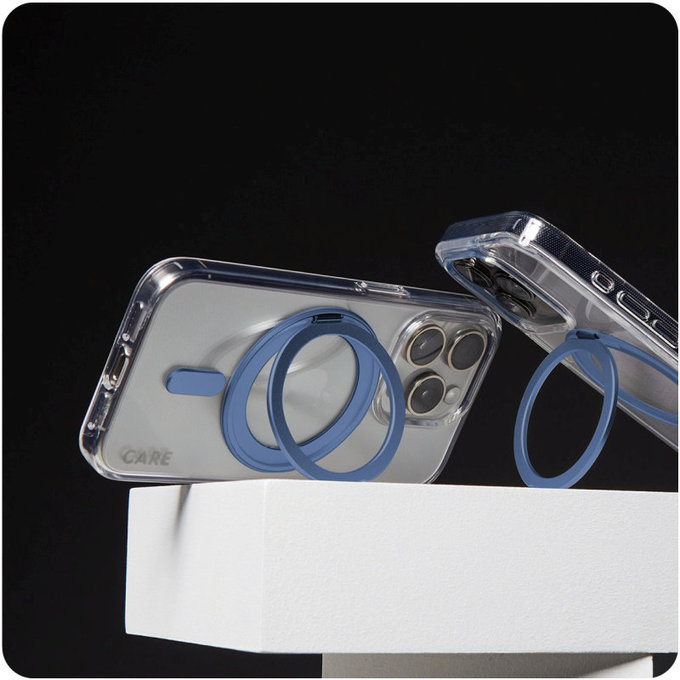 Ovitek Kickstand z MagSafe za iPhone 16 Pro Max, Modra, CARE