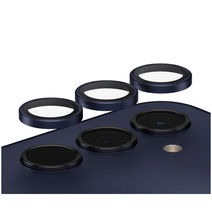 Zaščita objektiva kamere Hoops za Samsung A25 5G, Modra/Črna, PanzerGlass