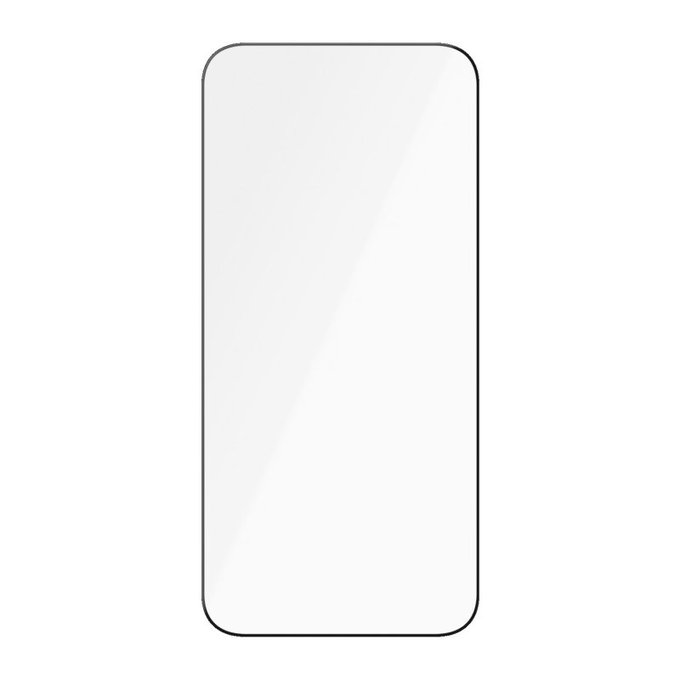 Kaljeno steklo UWF Ceramic z aplikatorjem za iPhone 15 Pro Max, Črna, PanzerGlass