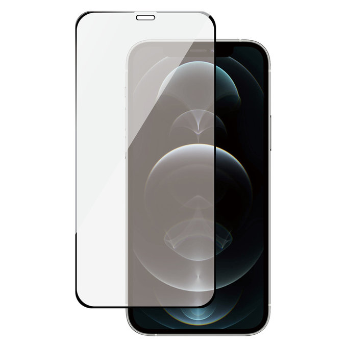 Kaljeno steklo Case Friendly za iPhone 12 Pro/12, Črna, SAFE by PanzerGlass