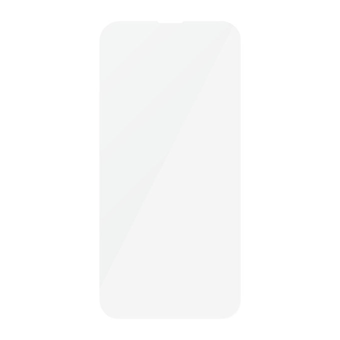 Kaljeno steklo Case Friendly za iPhone 16e/14/13 Pro/13, Črna, SAFE