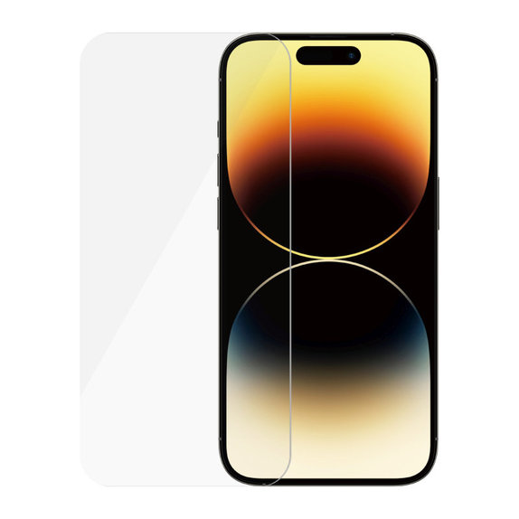 Kaljeno steklo Case Friendly UWF za iPhone 14 Pro, Črna, SAFE