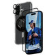 Bundle Hoops + Kaljeno steklo UWF + Hard Case + Magnetic Ring Mount za iPhone 16, PanzerGlass