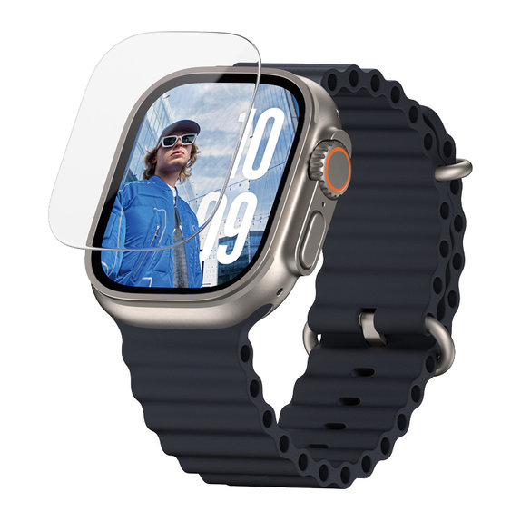 Kaljeno steklo za Apple Watch Ultra 2024/Ultra 2/Ultra, Prozorna, PanzerGlass