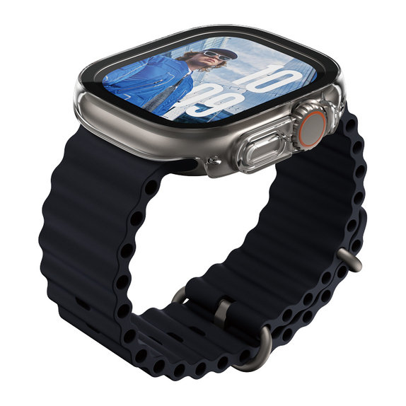 Kaljeno steklo Full Body Slim za Apple Watch Ultra 2024/Ultra 2/Ultra, Prozorna, PanzerGlass