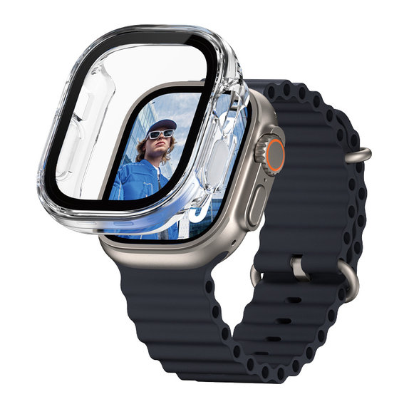 Kaljeno steklo Full Body za Apple Watch Ultra 2024/Ultra 2/Ultra, Prozorna, PanzerGlass