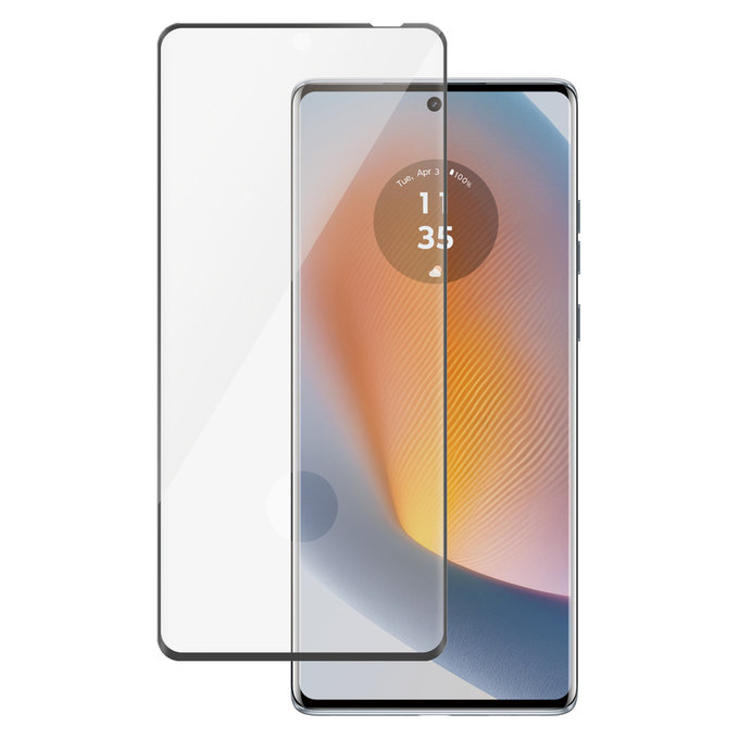 Kaljeno steklo UWF za Motorola Moto G85 5G/Edge 50 Fusion, Črna, PanzerGlass