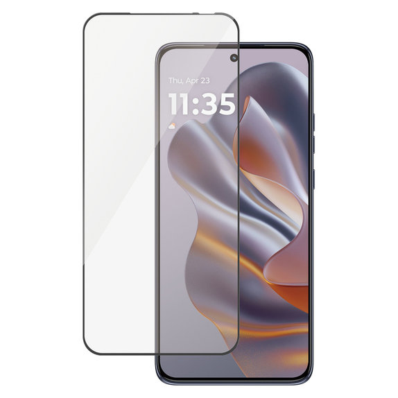 Kaljeno steklo UWF za Motorola Edge 50 Neo, Črna, PanzerGlass