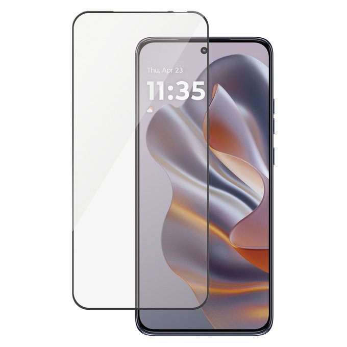 Kaljeno steklo UWF za Motorola Edge 50 Neo, Črna, PanzerGlass