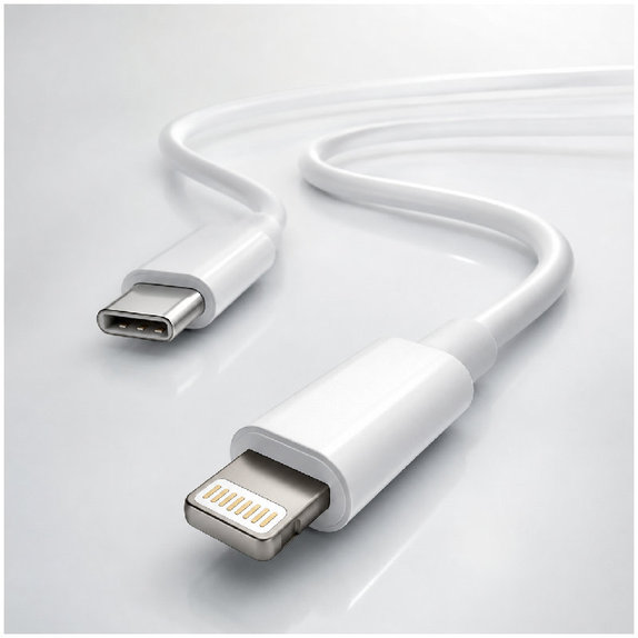 FixPremium - Kabel Lightning/USB-C, 1.5m, bela