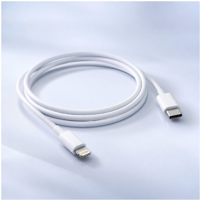 FixPremium - Kabel Lightning/USB-C, 1.5m, bela