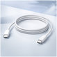 FixPremium - Kabel USB-C/USB-C, 1.5m, bela