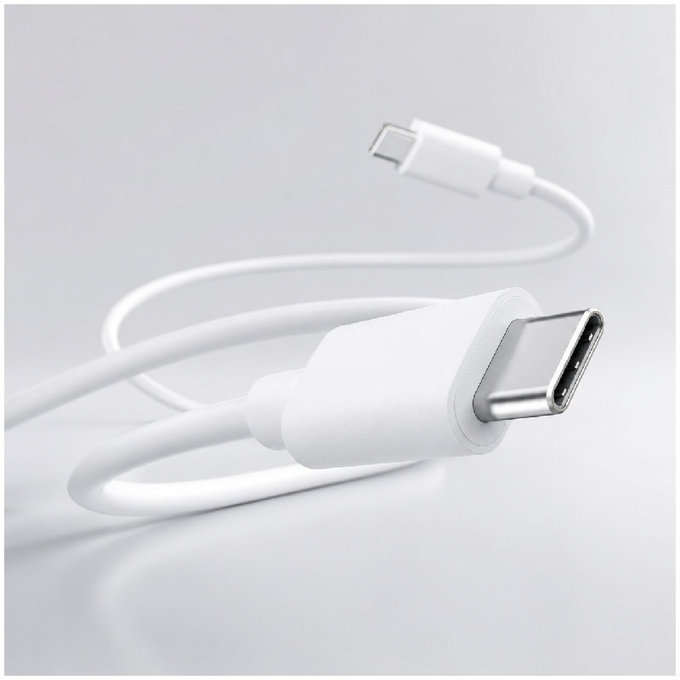 FixPremium - Kabel USB-C/USB-C, 1.5m, bela