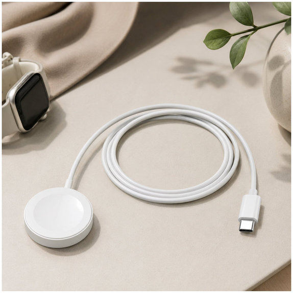 FixPremium - Kabel Watch/USB-C, 1.5m, bela