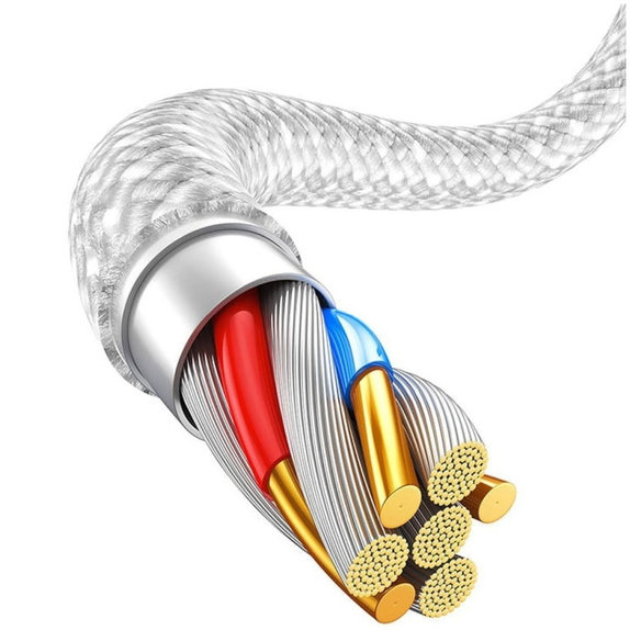 Baseus - Kabel Lightning/USB, 1.5m, bela