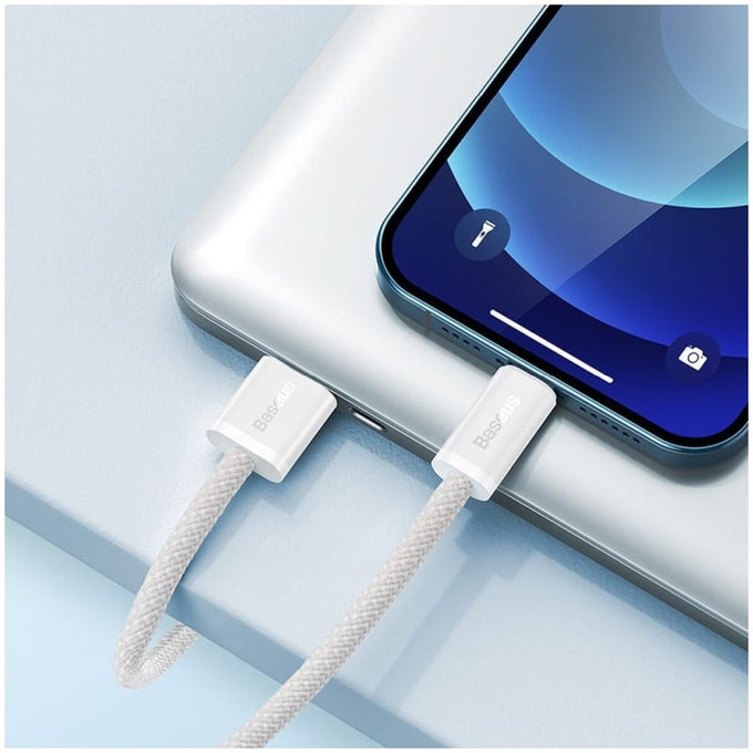 Baseus - Kabel Lightning/USB, 1.5m, bela