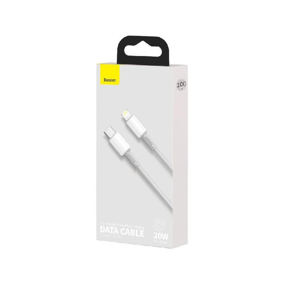Baseus - Kabel Lightning/USB-C, 1.5m, bela