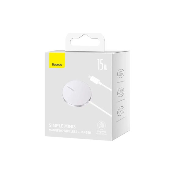 Baseus - Kabel MagSafe/USB-C, 1.5m, bela