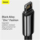Baseus - Kabel Lightning/USB, 1.5m, črna