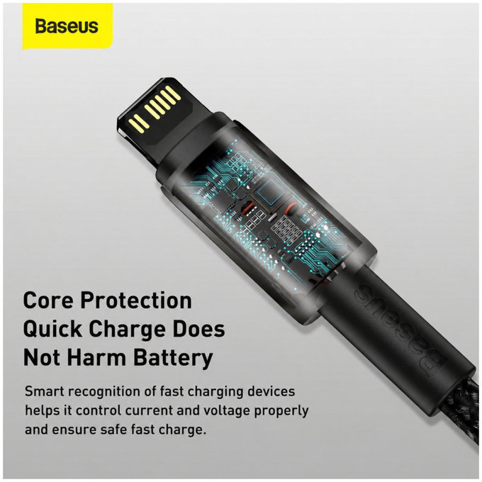 Baseus - Kabel Lightning/USB-C, 1.5m, črna