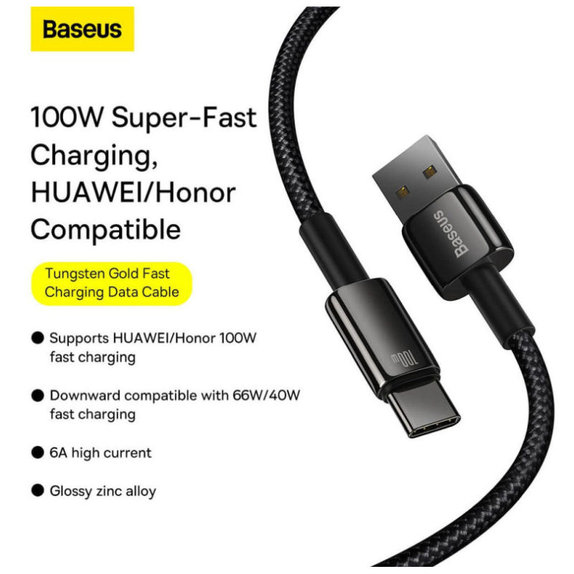 Baseus - Kabel USB-C/USB, 1.5m, črna