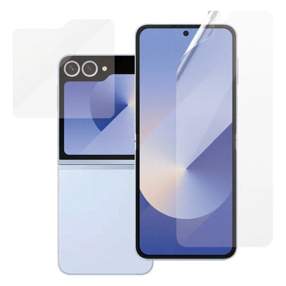 Zaščitna folija UWF in kaljeno steklo za Samsung Z Flip6, Prozorna, PanzerGlass