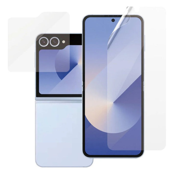 Zaščitna folija UWF in kaljeno steklo za Samsung Z Flip6, Prozorna, PanzerGlass