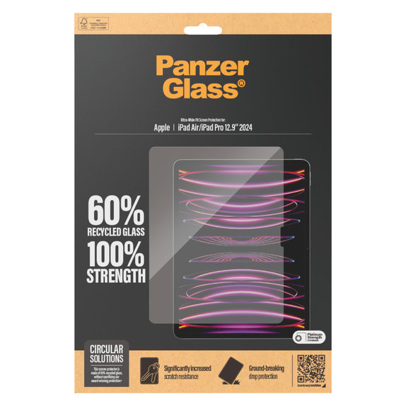 Kaljeno steklo UWF za iPad Air 13"/Pro 13", Prozorna, PanzerGlass