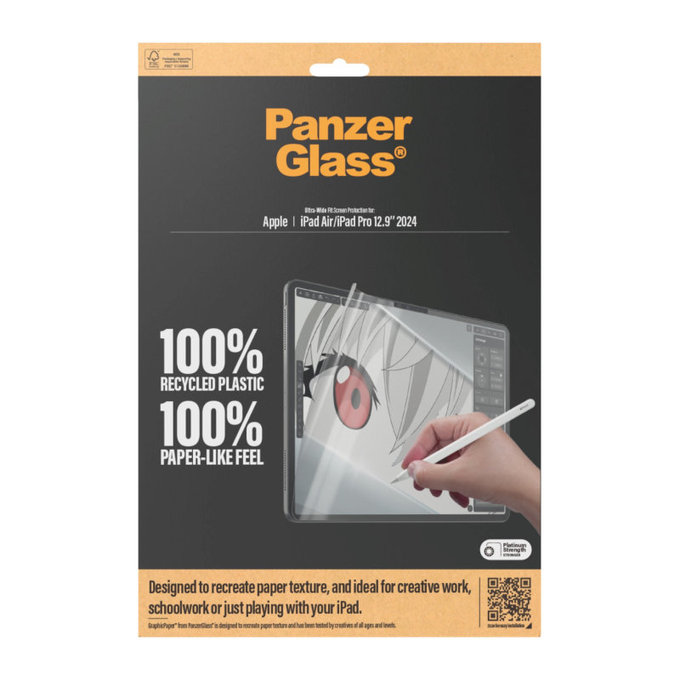 Zaščitna folija GraphicPaper UWF za iPad Air 13"/Pro 13", Prozorna, PanzerGlass