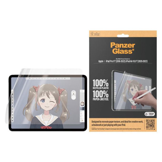Zaščitna folija GraphicPaper UWF za iPad Pro 11"/Air 10,9'', Prozorna, PanzerGlass
