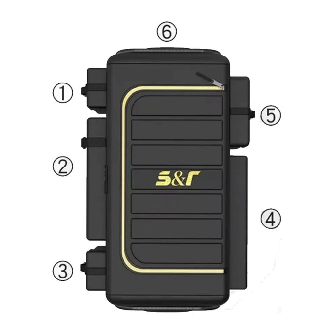 Shranjevalna torba/škatla za prtljažnik 70L - 60x30x30cm