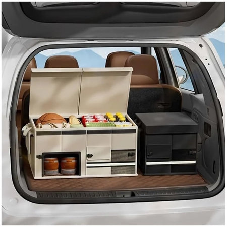 Zložljiv usnjen organizator za prtljažnik z veliko prostornino 60L 57x34x29cm