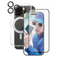 Bundle Hoops Ceramic + Kaljeno steklo UWF Ceramic + Ovitek Kickstand za iPhone 16 Pro, CARE