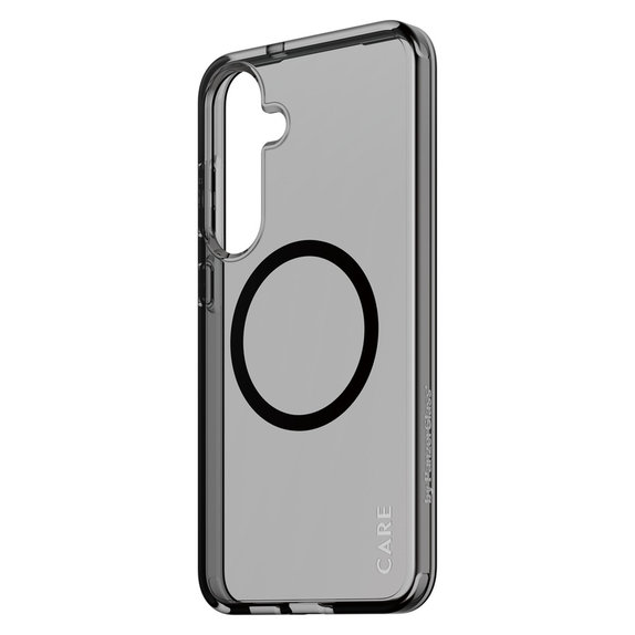 Ovitek Smokey s črnim QI za Samsung Galaxy S25+, Črna, PanzerGlass