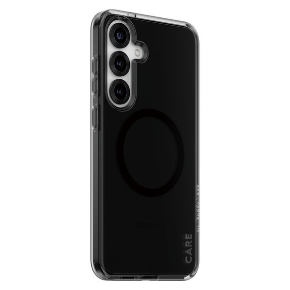 Ovitek Smokey s črnim QI za Samsung Galaxy S25+, Črna, PanzerGlass