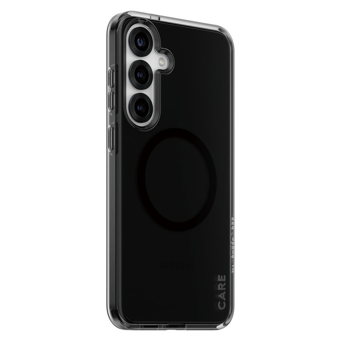 Ovitek Smokey s črnim QI za Samsung Galaxy S25+, Črna, PanzerGlass