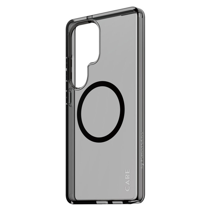 Ovitek Smokey s črnim QI za Samsung Galaxy S25 Ultra, Črna, PanzerGlass
