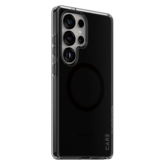 Ovitek Smokey s črnim QI za Samsung Galaxy S25 Ultra, Črna, PanzerGlass