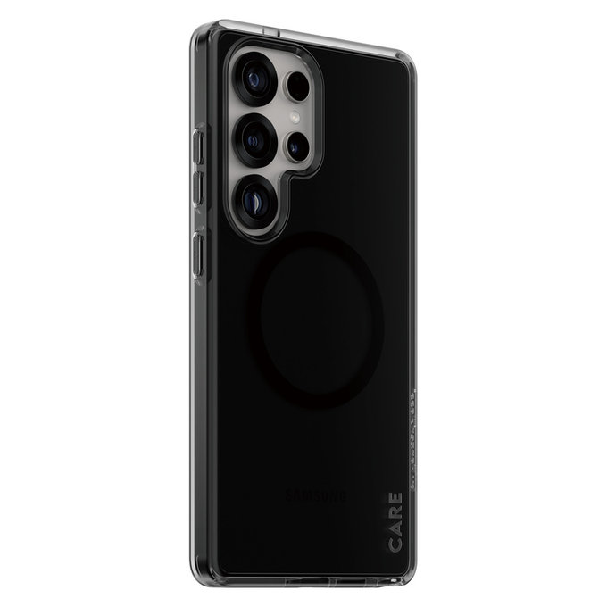 Ovitek Smokey s črnim QI za Samsung Galaxy S25 Ultra, Črna, PanzerGlass