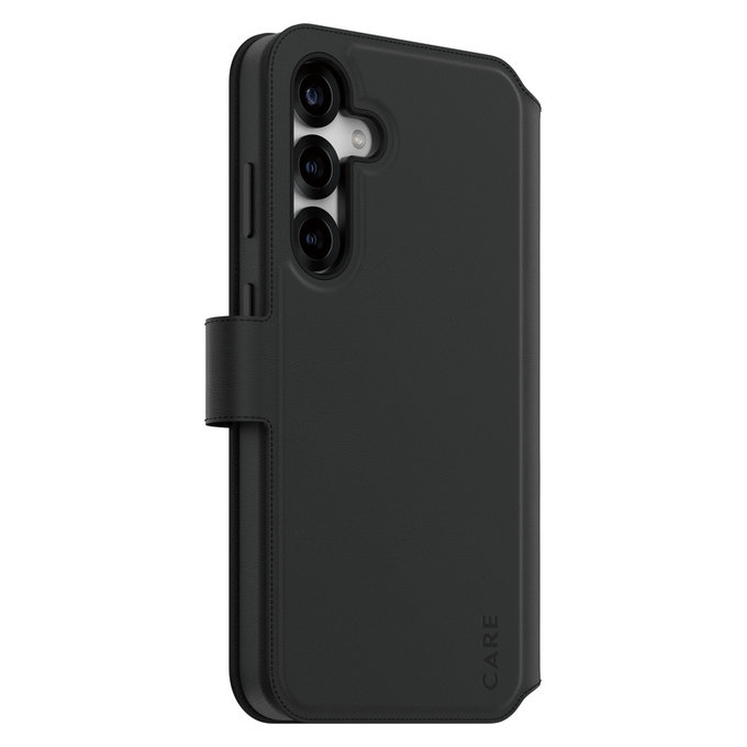 Ovitek Wallet Tango Two-In-One s QI za Samsung Galaxy S25+, Črna, PanzerGlass