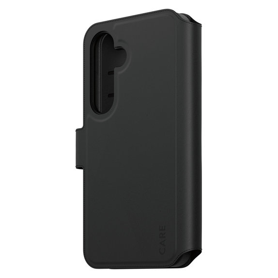 Ovitek Wallet Tango Two-In-One s QI za Samsung Galaxy S25, Črna, PanzerGlass