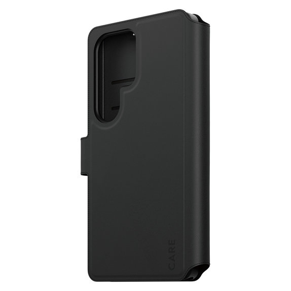 Ovitek Wallet Tango Two-In-One s QI za Samsung Galaxy S25 Ultra, Črna, PanzerGlass