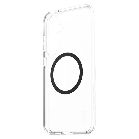 Ovitek Urban Combat s črnim QI za Samsung Galaxy S25+, Prozorna, PanzerGlass