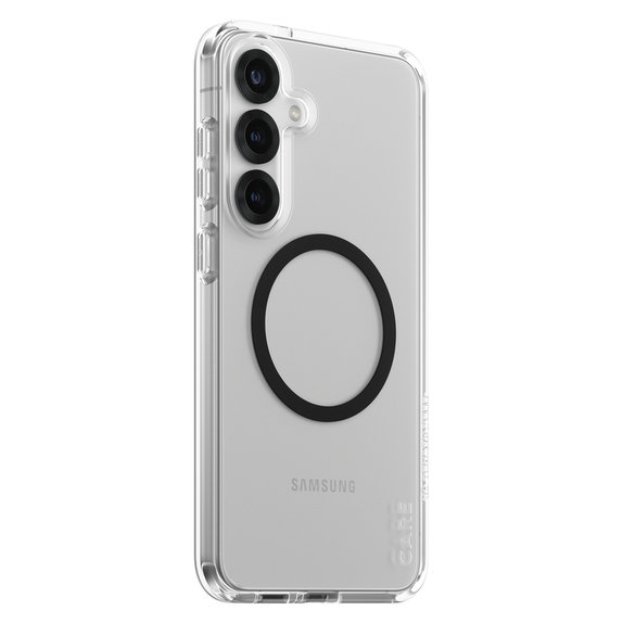 Ovitek Urban Combat s črnim QI za Samsung Galaxy S25+, Prozorna, PanzerGlass