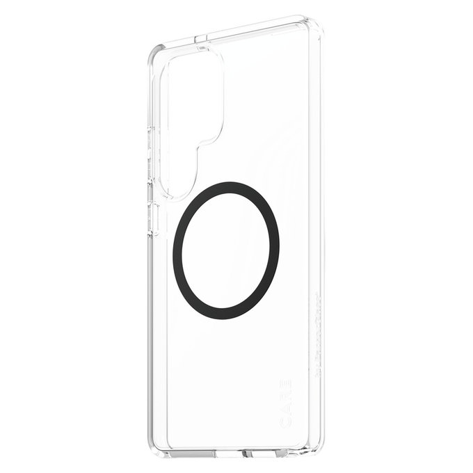 Ovitek Urban Combat s črnim QI za Samsung Galaxy S25 Ultra, Prozorna, PanzerGlass
