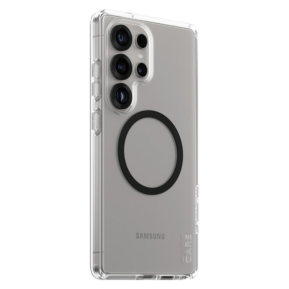 Ovitek Urban Combat s črnim QI za Samsung Galaxy S25 Ultra, Prozorna, PanzerGlass