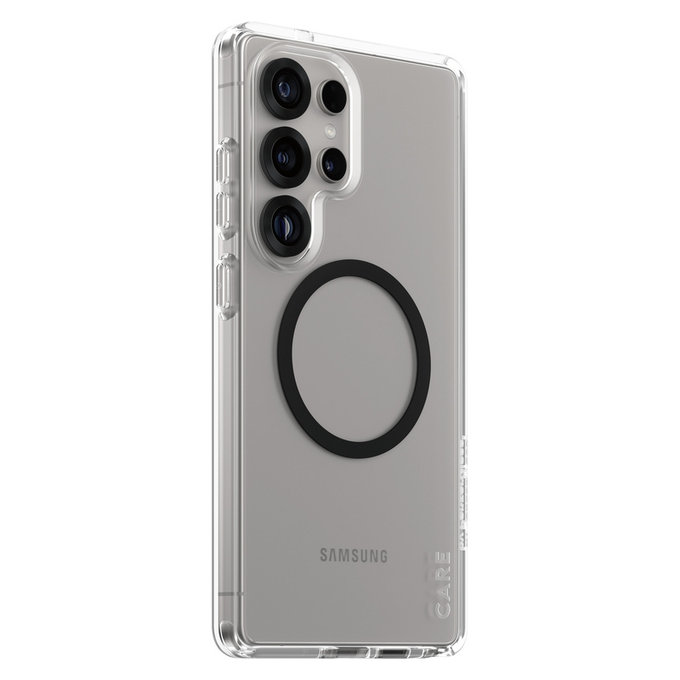 Ovitek Urban Combat s črnim QI za Samsung Galaxy S25 Ultra, Prozorna, PanzerGlass